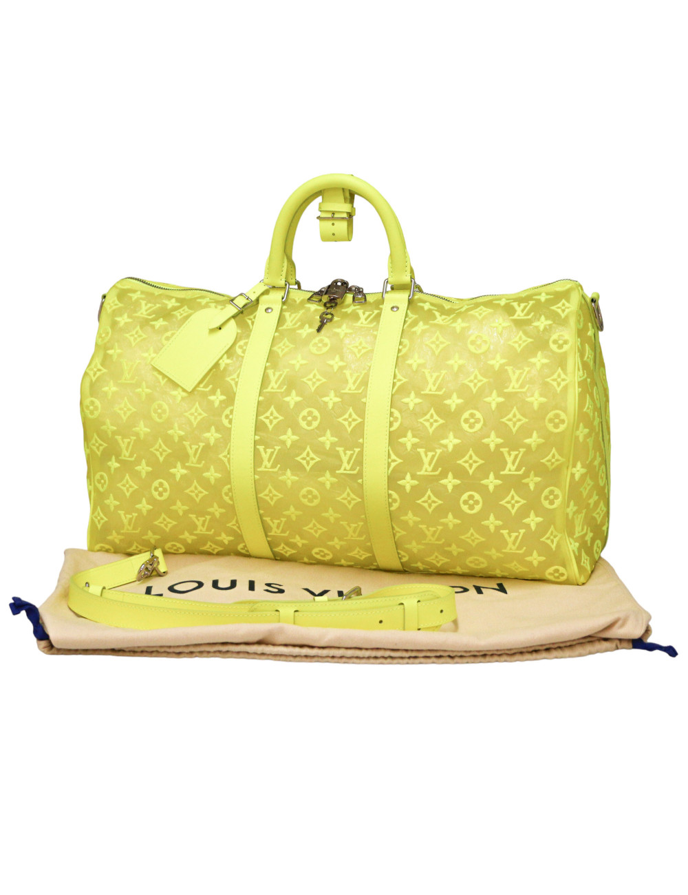 Keepall 50 LOUIS VUITTON SEET.J.F jaune fluo
