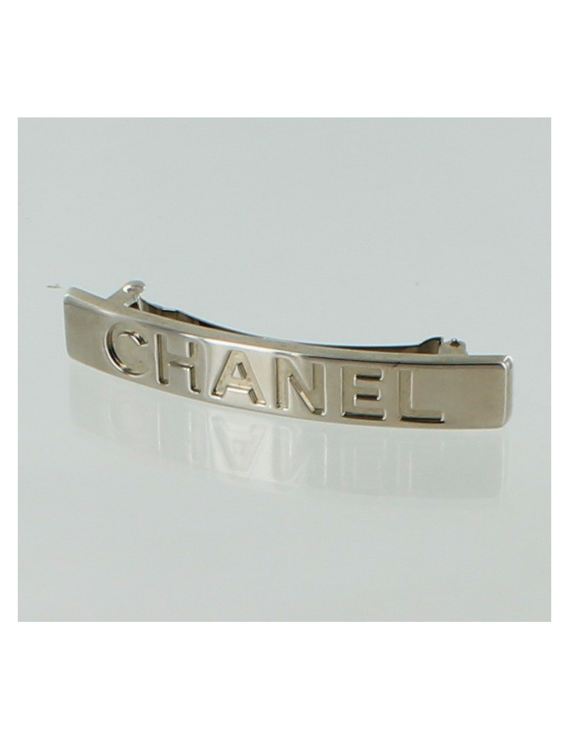 Barrette à cheveux CHANEL  métal palladié