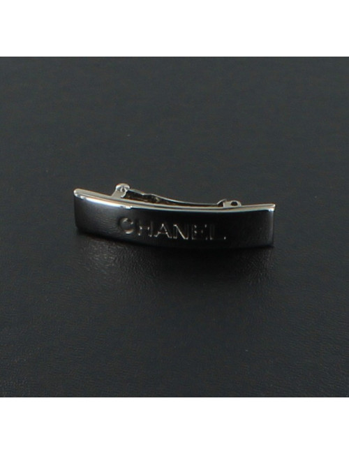 Barrette à cheveux CHANEL métal palladié