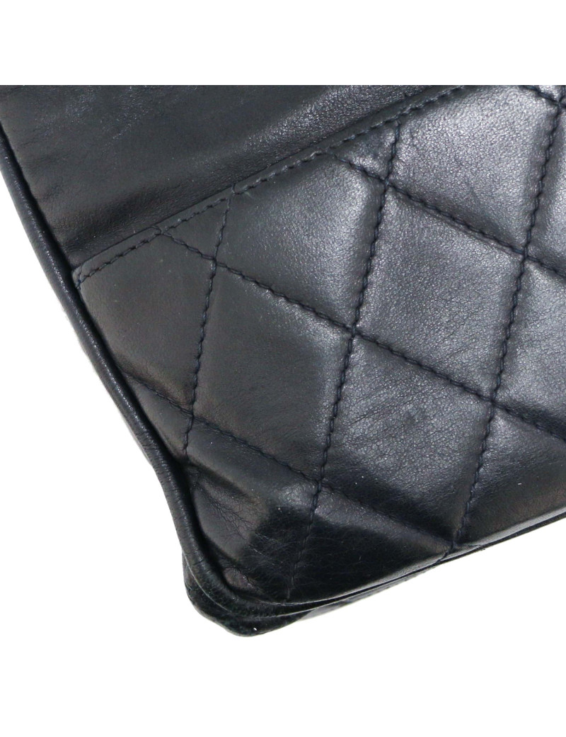 Cabas CHANEL Vintage GM cuir de veau bleu