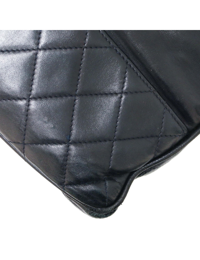 Cabas CHANEL Vintage GM cuir de veau bleu