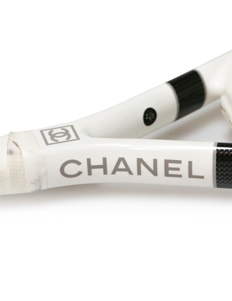 Raquette de tennis CHANEL blanche