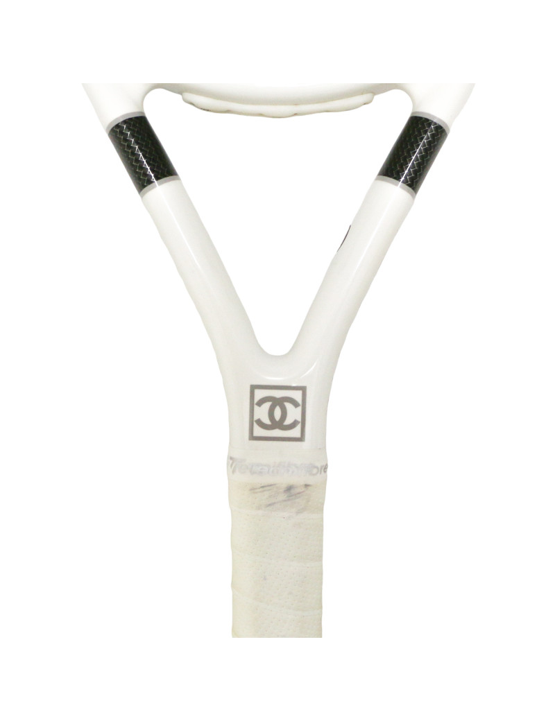 Raquette de tennis CHANEL blanche