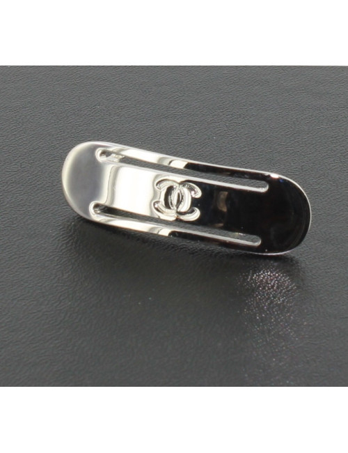Barrette à cheveux CHANEL  métal palladié