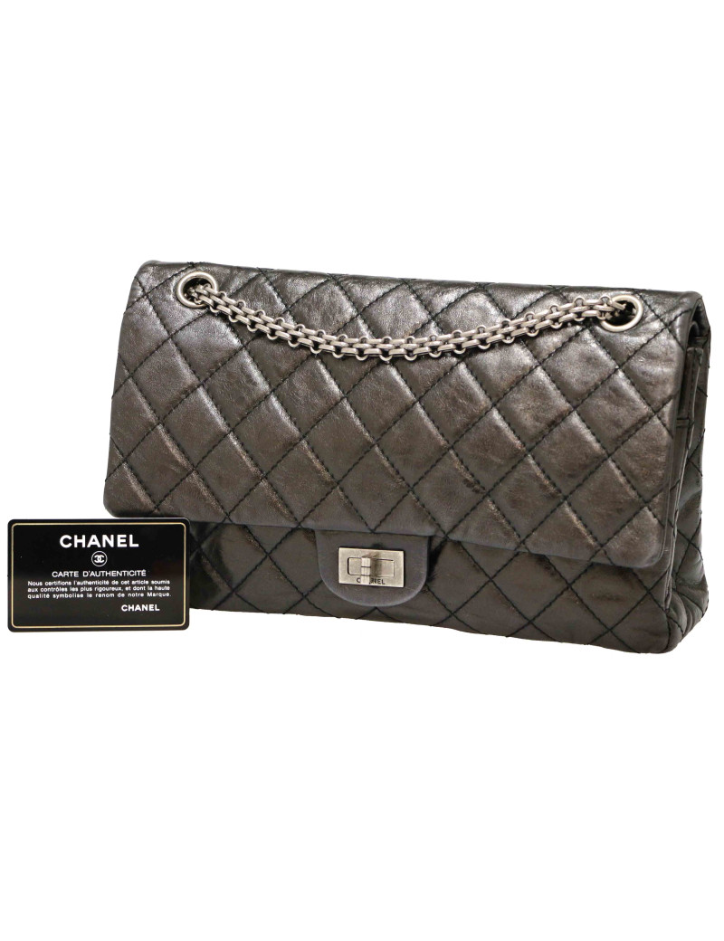 Sac 2.55 CHANEL cuir vieilli irisé