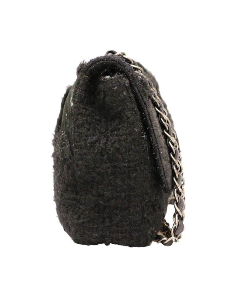 Jumbo CHANEL tweed, soie et cuir