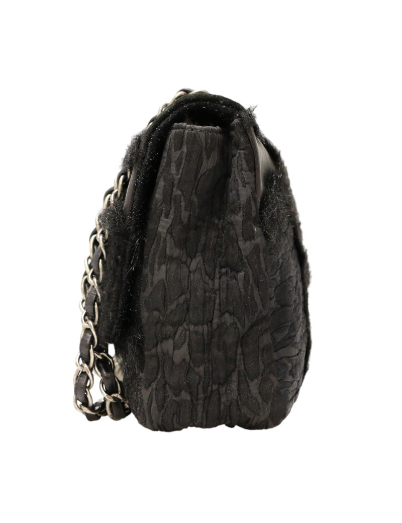 Jumbo CHANEL tweed, soie et cuir
