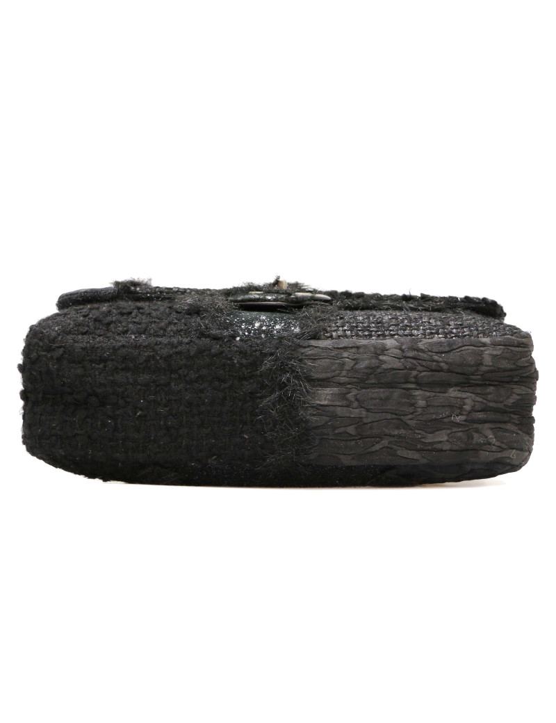 Jumbo CHANEL tweed, soie et cuir