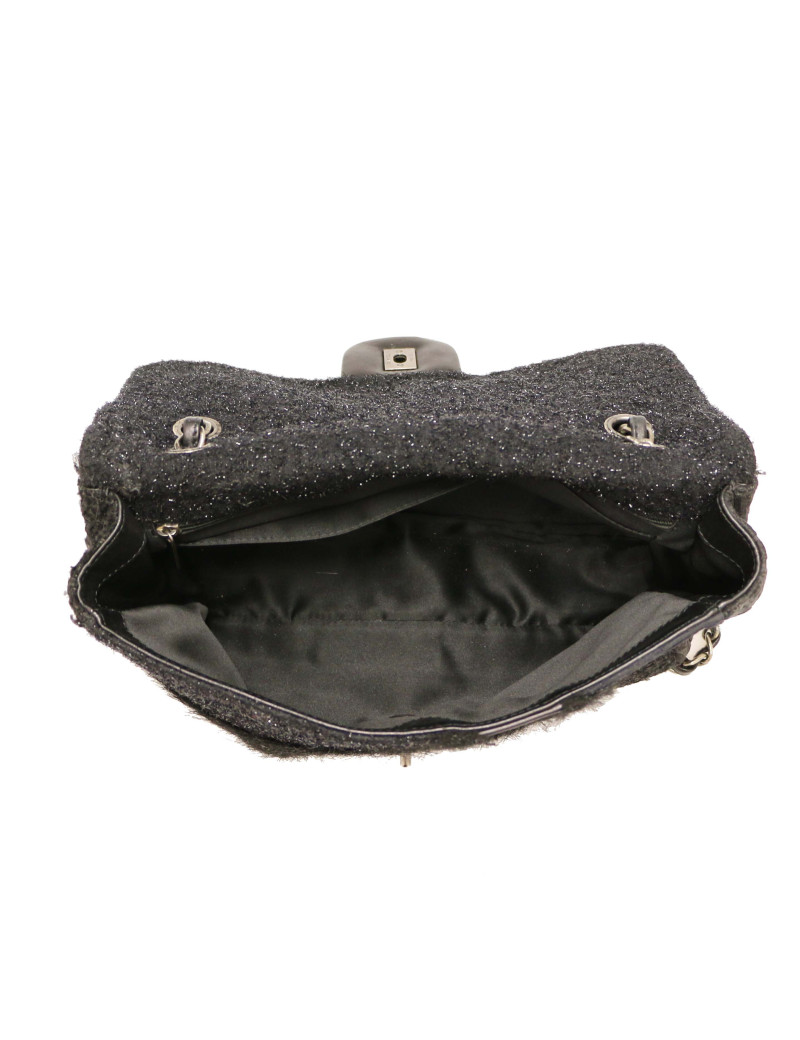 Jumbo CHANEL tweed, soie et cuir