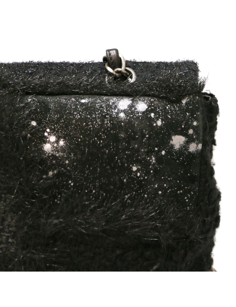 Jumbo CHANEL tweed, soie et cuir
