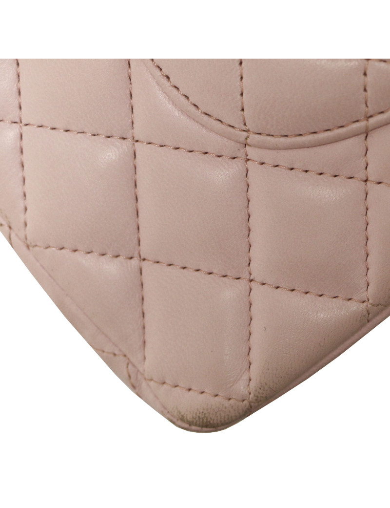 Timeless CHANEL cuir d'agneau rose pâle