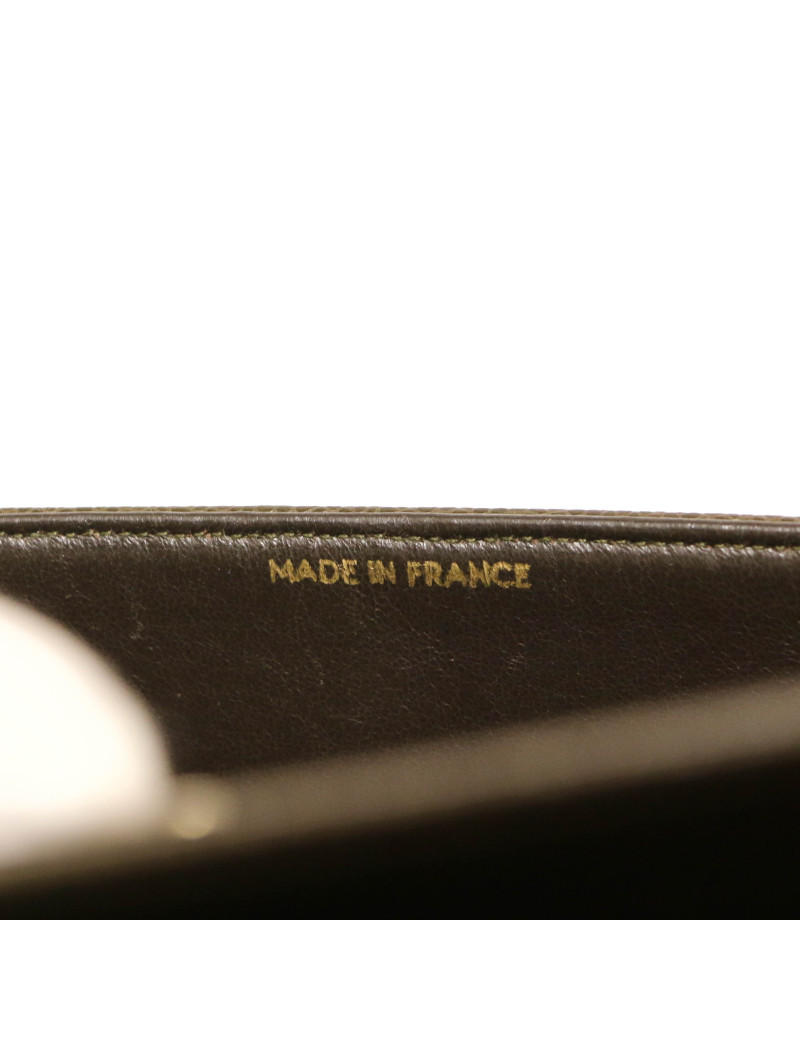 Sac CHANEL cuir grainé marron