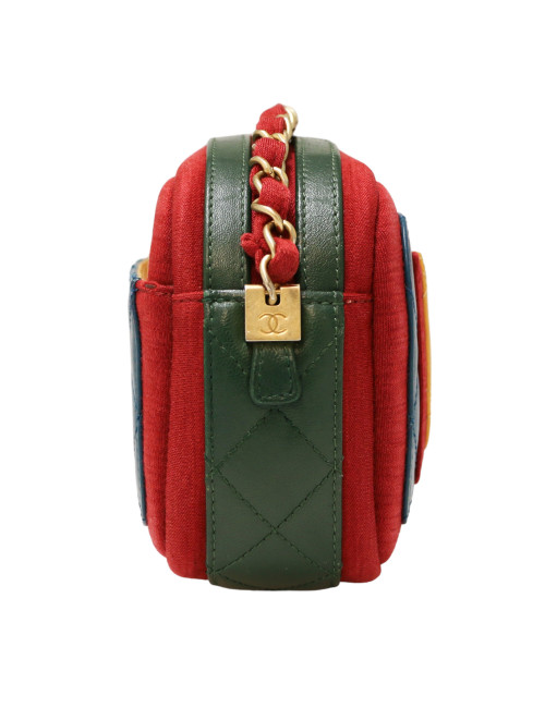 Mini sac caméra CHANEL multicolroe