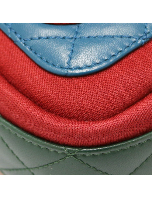 Mini sac caméra CHANEL multicolroe