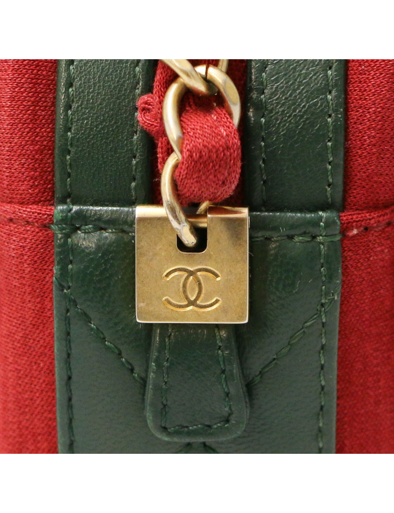 Mini sac caméra CHANEL multicolroe