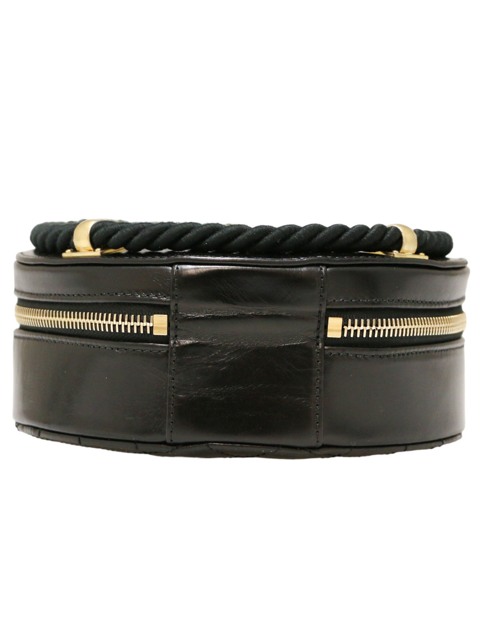 CHANEL black circular bag