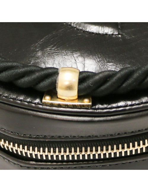 CHANEL black circular bag