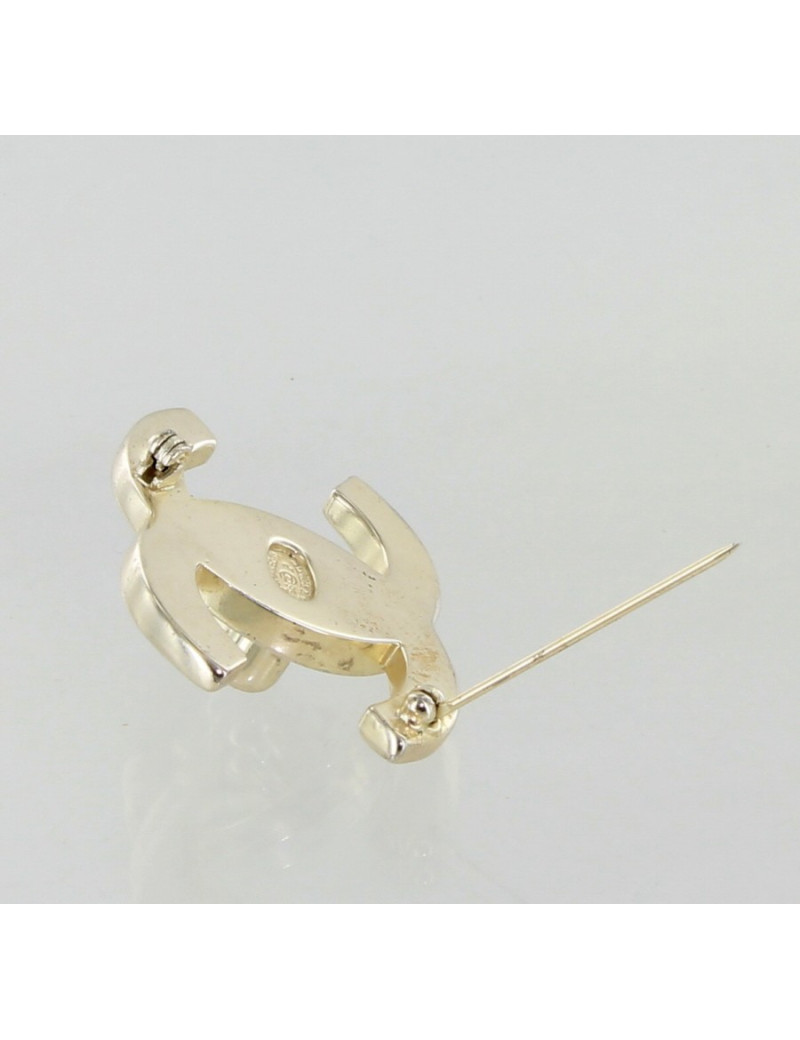 broche CHANEL en argent massif