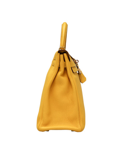 Kelly jaune 35 Hermes cuir 2