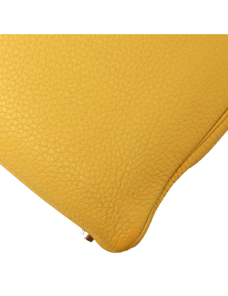Kelly jaune 35 Hermes cuir