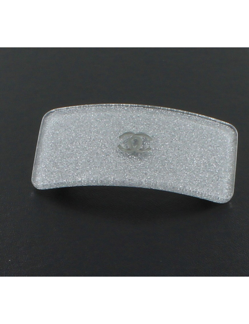 Barrette à cheveux CHANEL  feuille d'argent