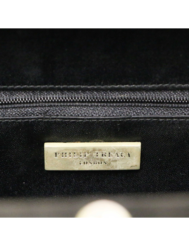 PHILIP TREACY black suede bag