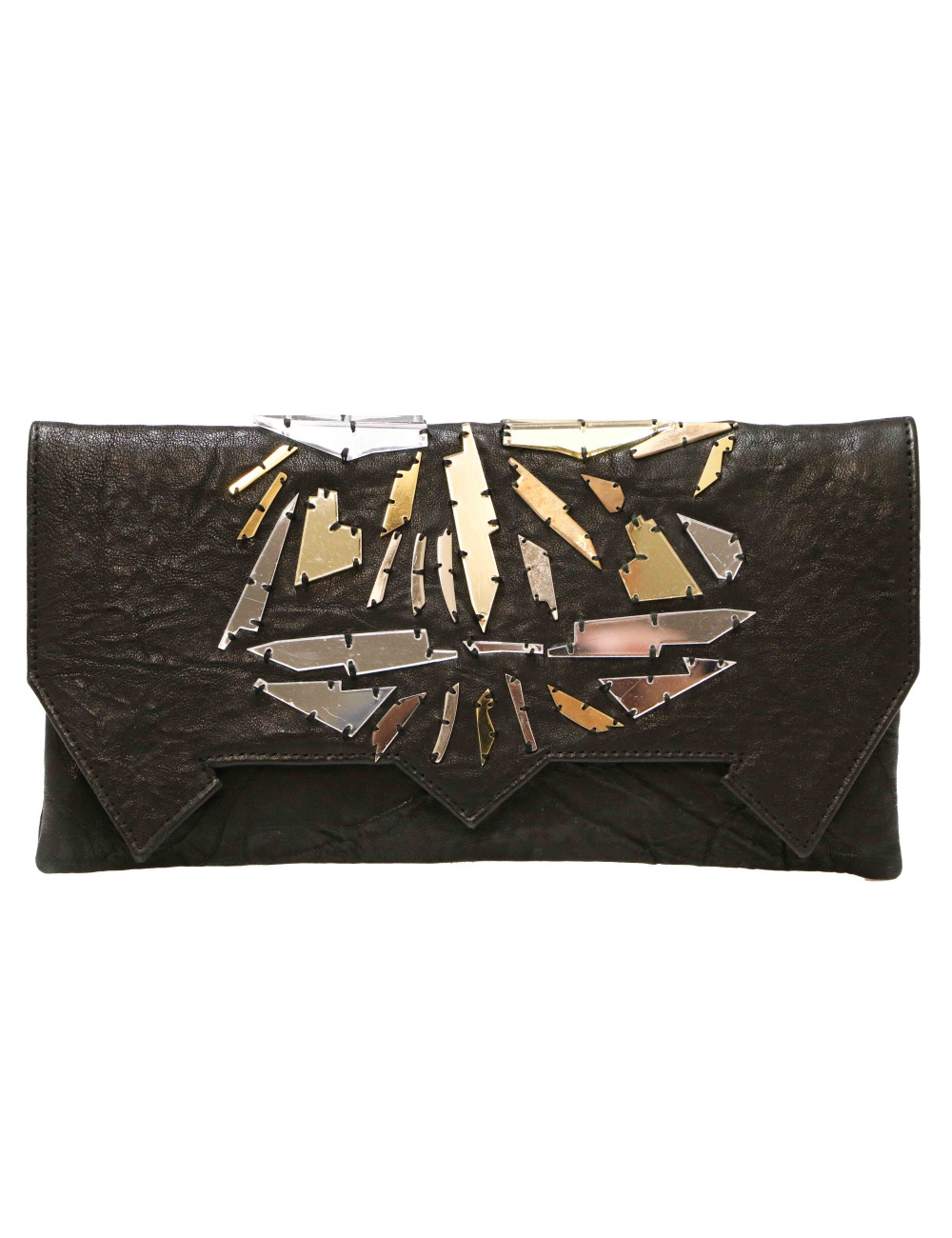 Pochette BALMAIN  noir miroir 