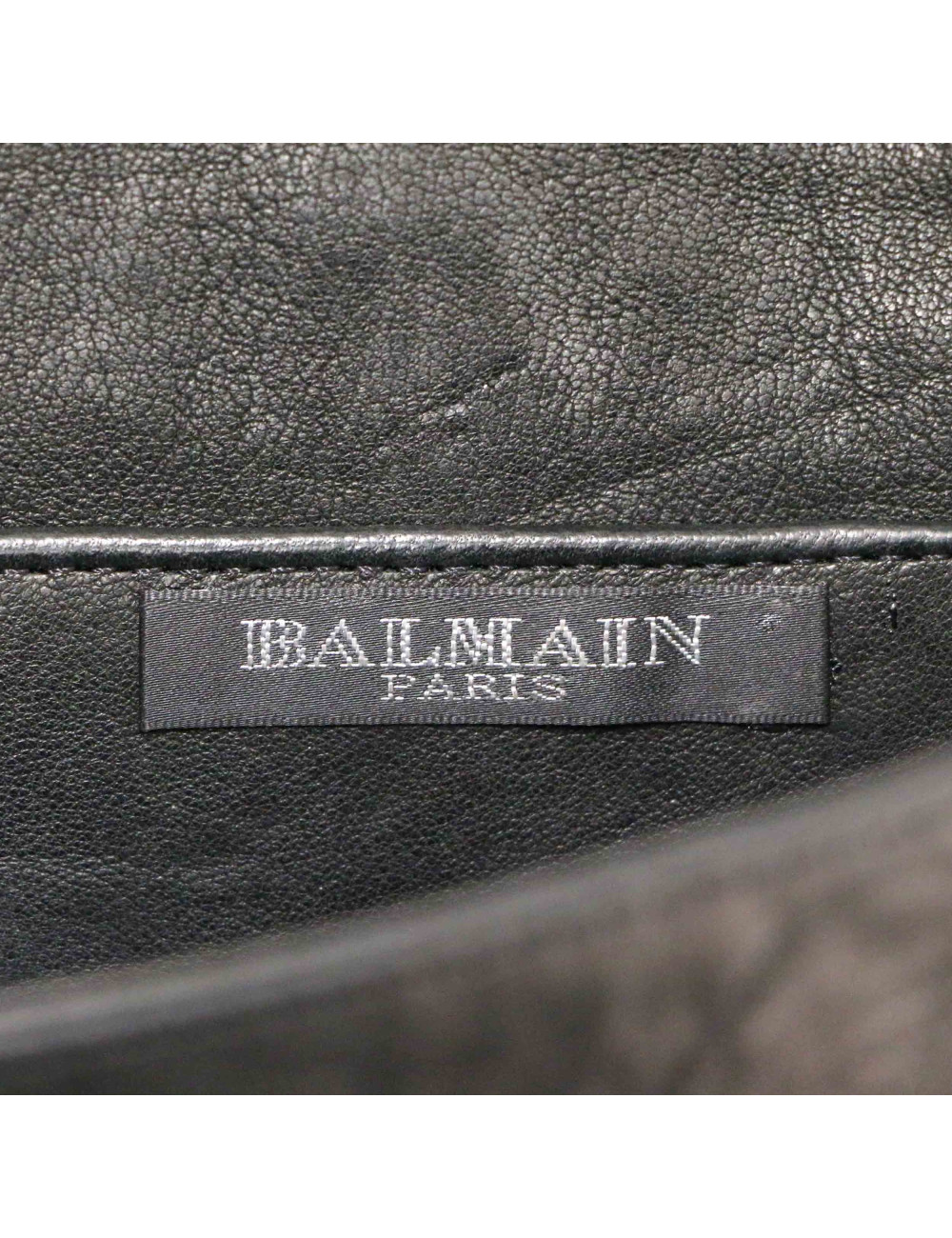 BALMAIN Mirrors Black Clutch