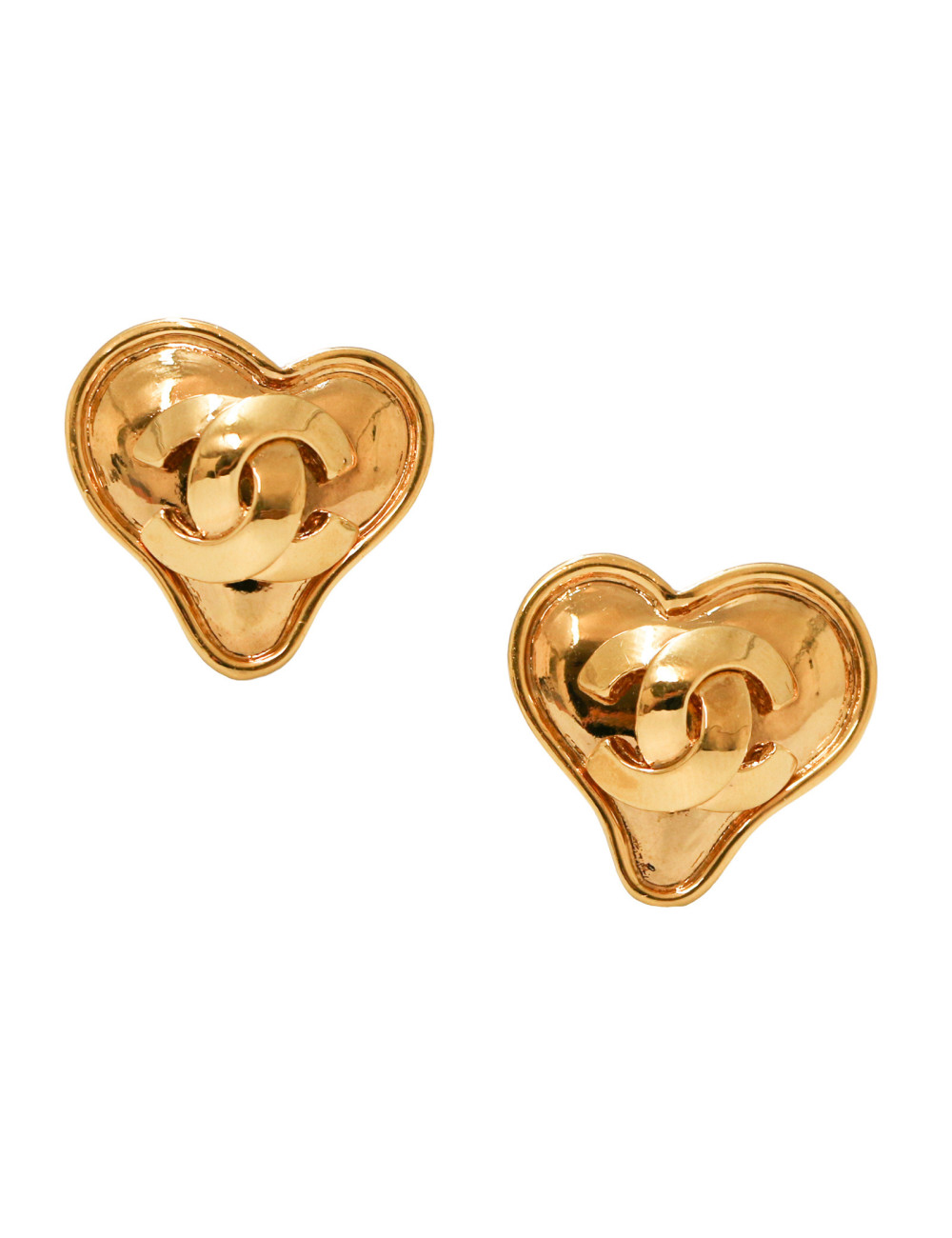 Clips coeur CHANEL vintage