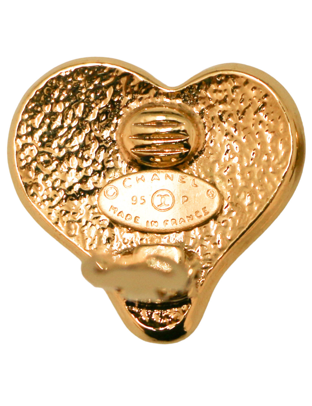 Clips coeur CHANEL vintage