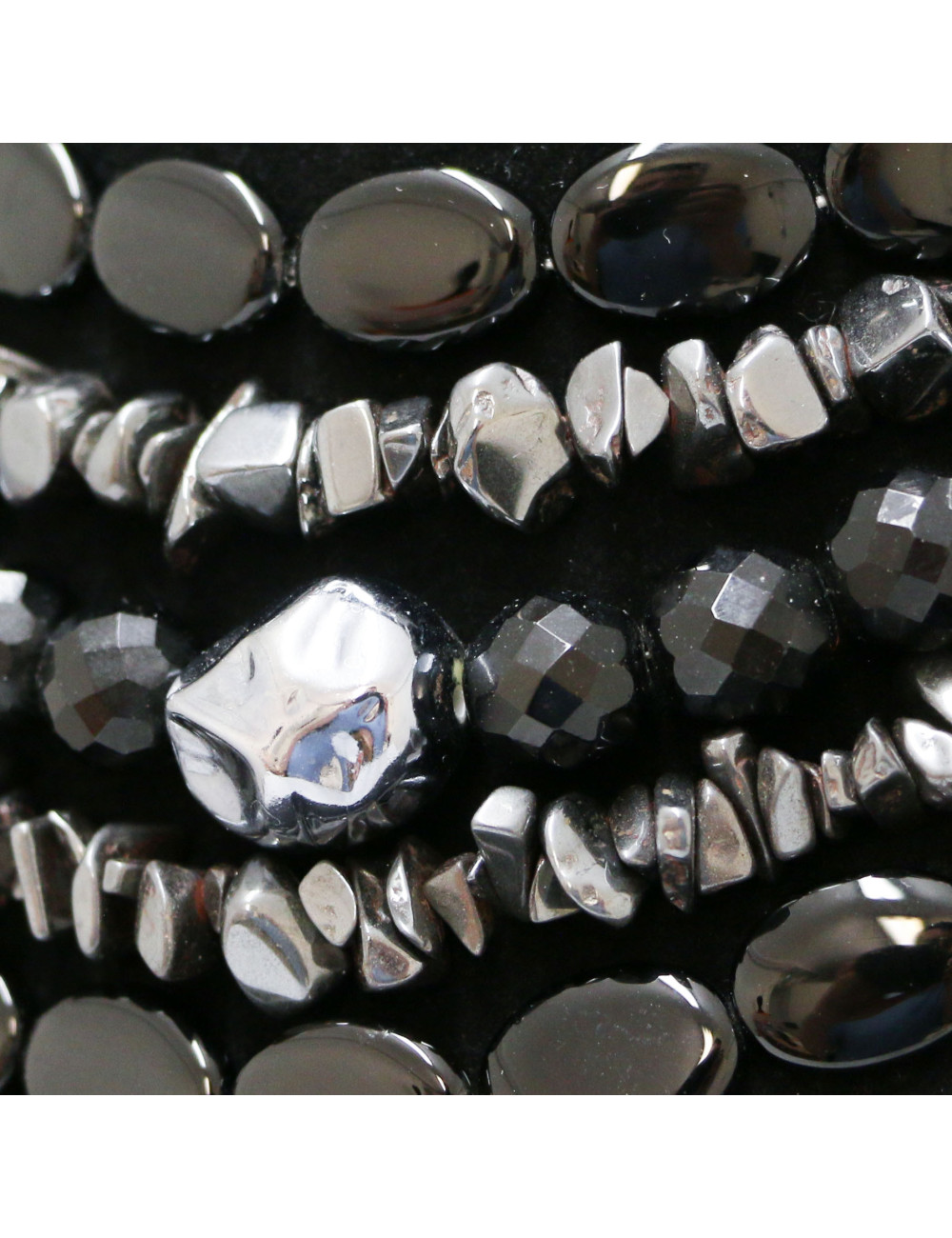 Collier YSL YVES SAINT LAURENT multirangs noir Vintage