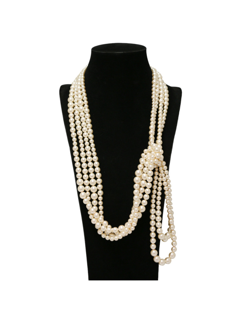 Sautoir CHANEL multi rangs perles nacrées