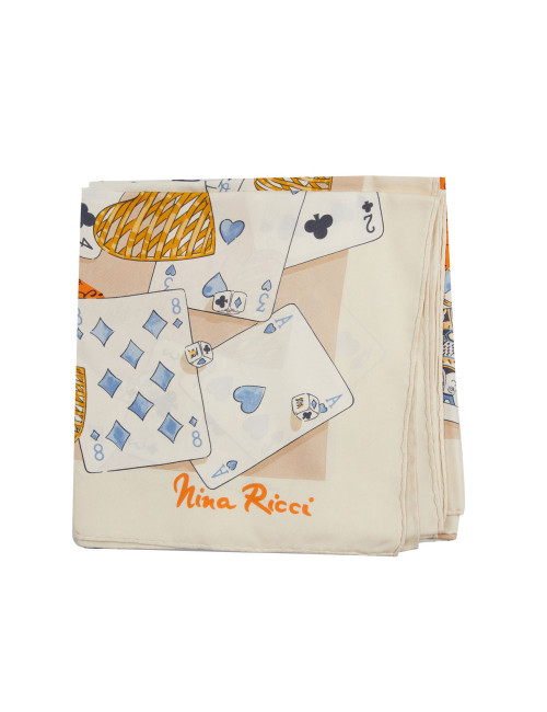 NINA RICCI Vintage silk square scarf