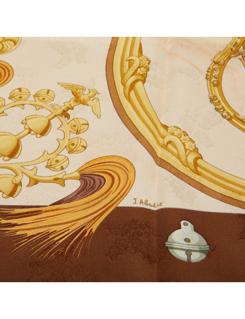 Carré HERMES Plumes et grelots