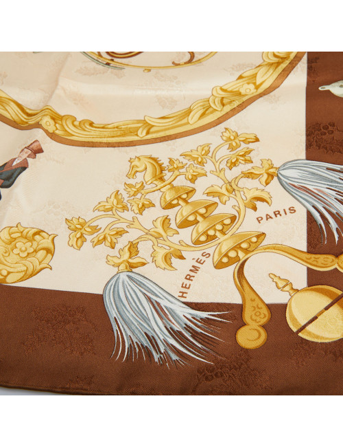 Carré HERMES Plumes et grelots