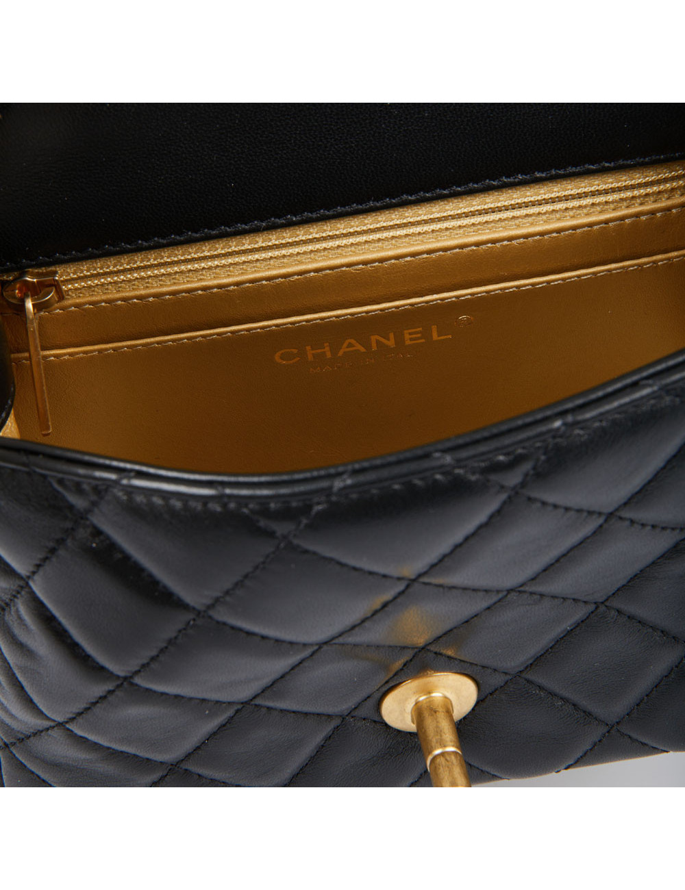 Sac rabat CHANEL noir