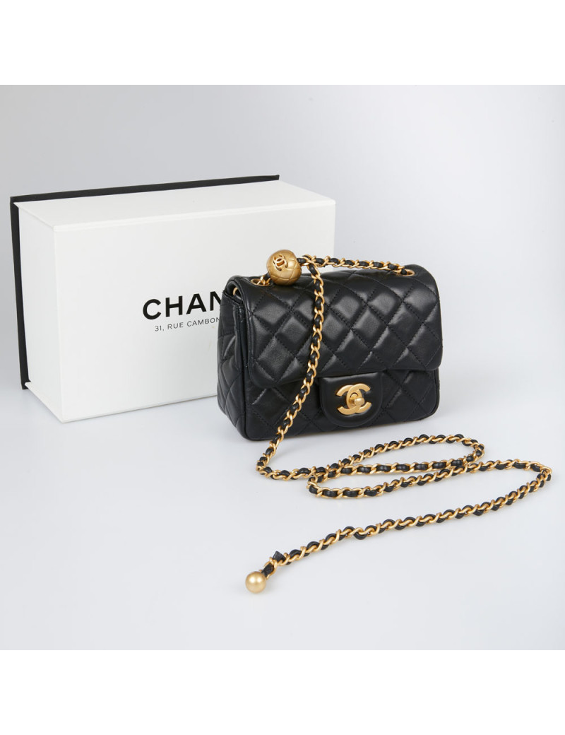 Sac rabat CHANEL noir