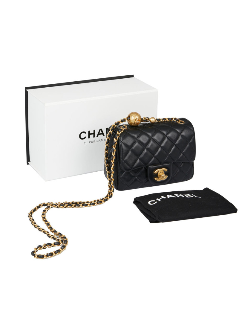 Sac rabat CHANEL noir