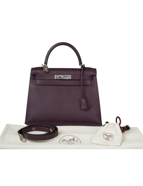 Kelly 28 Epsom Raisin