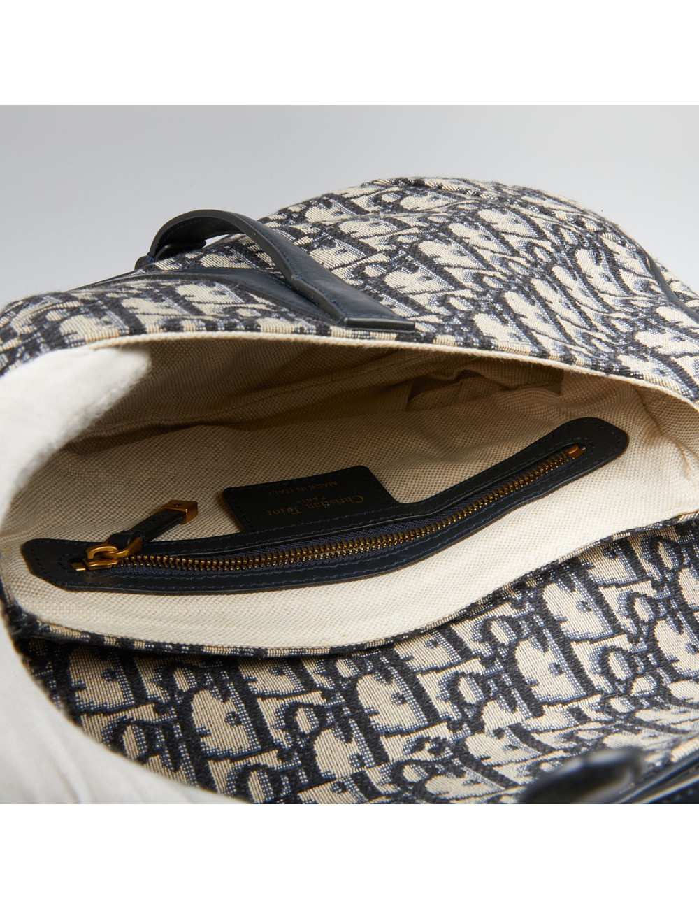 Saddle Dior toile jacquard