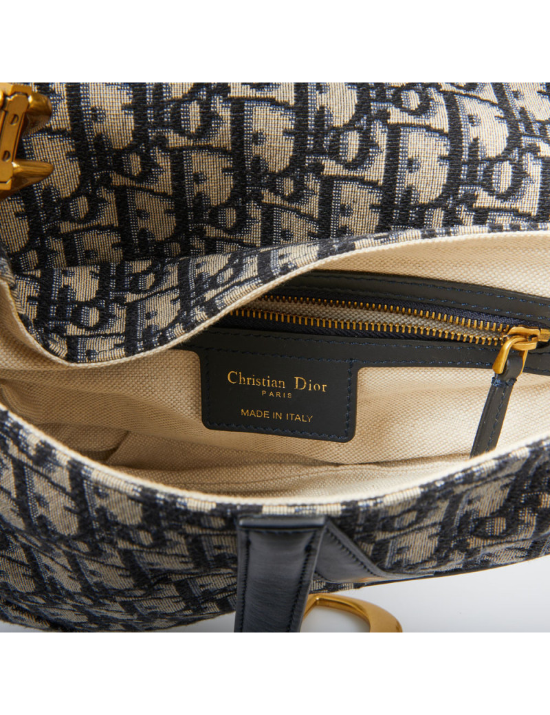 Saddle Dior oblique bleu
