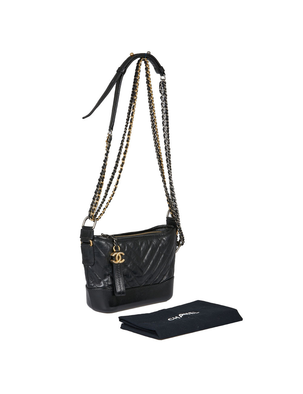 Petit sac Gabrielle CHANEL noir
