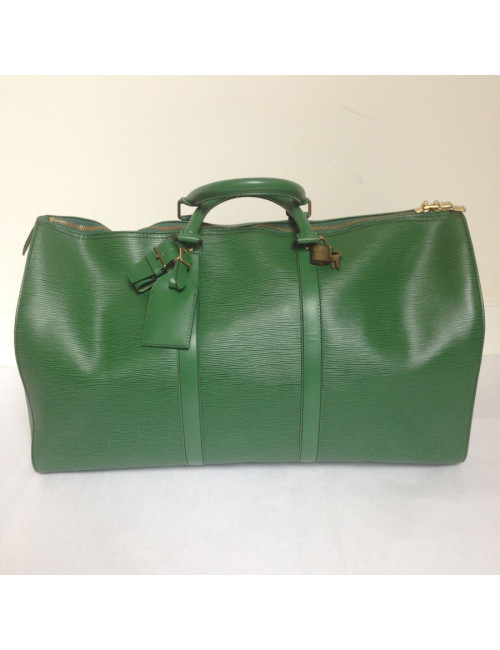 Weekender LOUIS VUITTON cuir épi vert