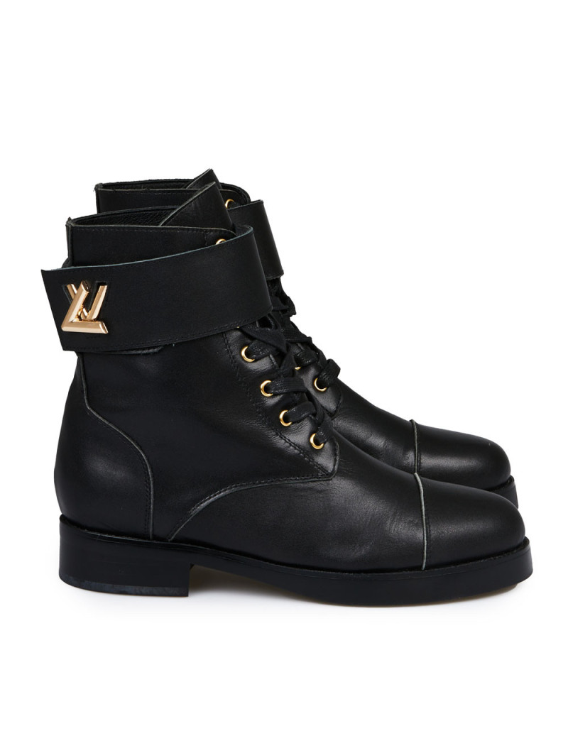 Boots LOUIS VUITTON Ranger Wonderland noires T40