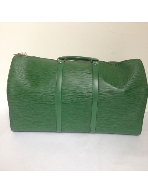Weekender LOUIS VUITTON cuir épi vert