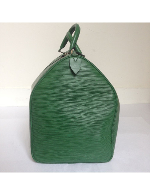 Weekender LOUIS VUITTON cuir épi vert