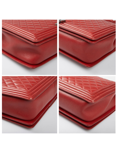 Sac à main Boy CHANEL rouge