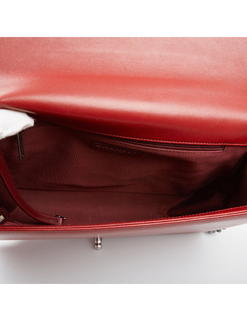 Sac à main Boy CHANEL rouge