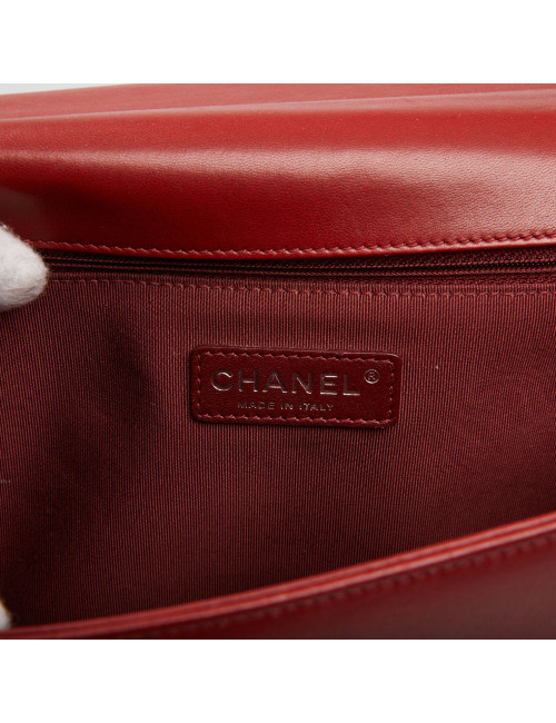 Sac à main Boy CHANEL rouge