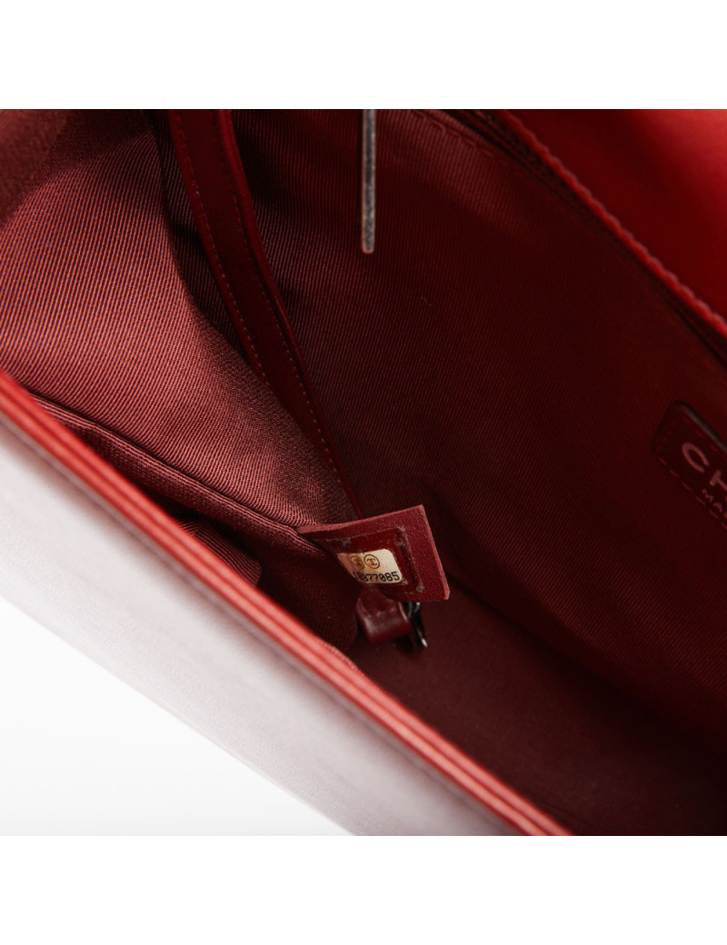 Sac à main Boy CHANEL rouge